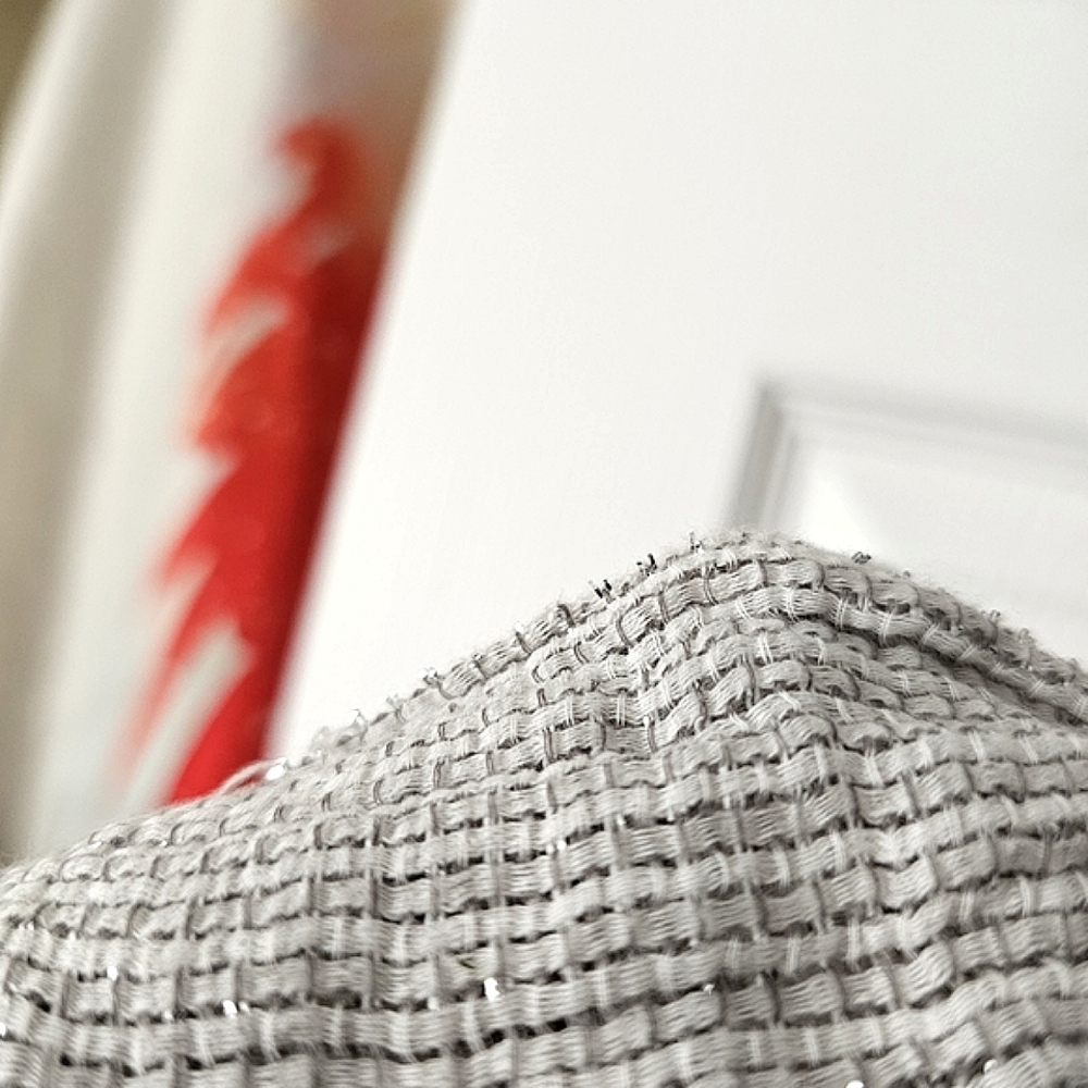 AEO Lightweight Metallic Silver Fashion Scarf - Picture 7 of 9